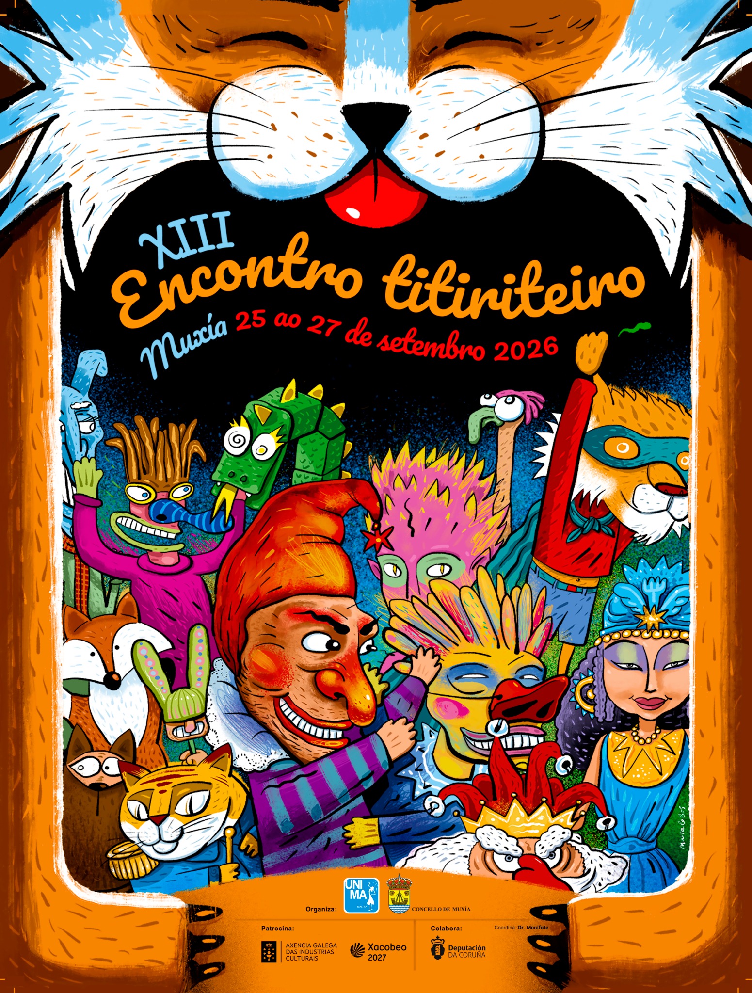 Cartel do XIII Encontro Titiriteiro de Muxía